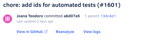 Commit status